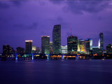 Twilight View of the Miami Skyline
