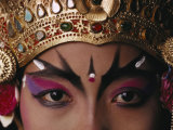 Buy A Close View of a Face of a Balinese Dancer in Costume and Makeup at AllPosters.com