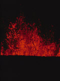 Buy Lava from a Kilauea Sprays High into the Air in This Night View at AllPosters.com