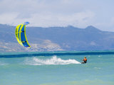 Buy Man Kiteboarding in Turquoise Water Ocean off Maui Island at AllPosters.com