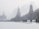 View of Red Square in the Snow