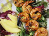 A Shrimp Dinner is Attractively Served at Emerald Lake Lodge