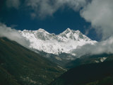 Buy Mount Everest (Behind Left), Mount Lhotse (Front Right), and the Lhotse Wall at AllPosters.com