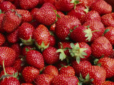Buy Close View of Freshly Picked Strawberries at AllPosters.com