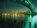 Buy Night View of St. Louis Near the Eads Bridge at AllPosters.com