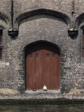 Buy Two Ducks Sit in Doorway That Opens Directly onto a Canal at AllPosters.com