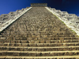 Buy One of the Four Stairways of El Castillo Pyramid at Chichen Itza at AllPosters.com