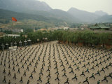 Buy Children Practice Kung Fu in a Courtyard at the Ta Gou Academy at AllPosters.com