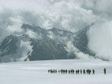 Buy Hikers on a Snowfield Near Mount Elbrus at AllPosters.com
