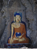 Buy A Painted Stone Buddha Near Lhasa, Tibet at AllPosters.com