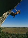 Buy Young Woman Climbing the Rock Feature Called Bobcat Logic at AllPosters.com