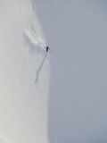 Buy Overhead View of Skier Skiing Down Slope at AllPosters.com