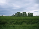 Buy Gray Clouds over the Ancient Ruins of Stonehenge at AllPosters.com