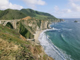 Buy A View of Bixby Bridge on Hwy 1, Along Californias Big Sur Coast at AllPosters.com