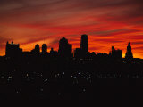 The Sun Rises over the Skyline of Kansas City, Missouri