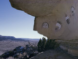 Pictographs on Rock Wall, Zuni Reservation, New Mexico