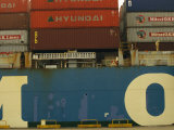 Containers Being Loaded at the Hong Kong Container Terminal