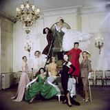 Models Posing in New Christian Dior Collection