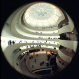 Interior Views of the Frank Lloyd Wright Designed, Solomon R. Guggenheim Museum