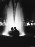 Couple Enjoying One of the Fountains at the Seattle World's Fair