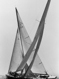 Columbia and Nefertiti During America's Cup Trial