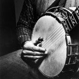 Country Music: Close Up of Banjo Being Played