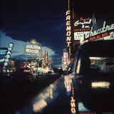 Buy Fremont Street at Night Lit Up by Gambling Casino Neon Signs at AllPosters.com