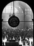 Clock in Pennsylvania Station Photographic Print