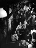 Inside a Crowded Pub with Couple Kissing, St. Germain Des Pres