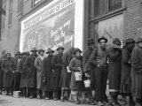 African American Flood Victims Lined Up to Get Food and Clothing From Red Cross Relief Station