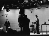 Presidential Candidates Senator John Kennedy and Republican Rep. Richard Nixon Debating