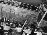 Operators on Transoceanic Switchboard at Long Distance Building of New York Telephone Co