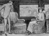 Buy Bachelor, on Train in Search of Rest, is Distressed to Find a Woman He Regards in Same Compartment at AllPosters.com