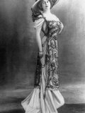 French Actress Posing For Cameo Modeling What a Lady of Fashion Would Be Wearing in Belle Epoque