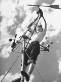 Buy Female Engineering Cadet Adjusting Wind Director Indicator at Rensselaer Polytechnic Institute at AllPosters.com