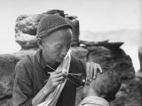 Buy Chinese Man Performing an Acupuncture on a Man's Ear at AllPosters.com