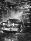 Car Rolling Through the Car Wash at Rockefeller Center