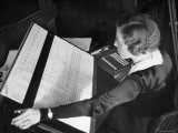 Woman Working in the Hearst Accounting Office