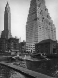 Manhattan's East River Downtown Skyport with Grumman and Fairchild Amphibious Planes