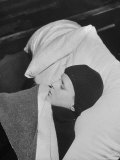 Buy Close Up of Dutch Refugee Boy with Pneumonia Lying in Bed at AllPosters.com