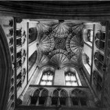 Canterbury Cathedral's Ceiling with an Elaborately Detailed Design