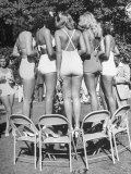 California Bathing Beauties Participating in Contest with Florida Girls