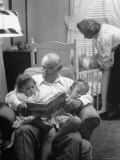 Buy Harry Frantz Reading His Grandchildren to Sleep at AllPosters.com