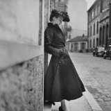Buy Woman Modeling a Back Flared Skirt at AllPosters.com