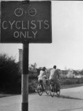 Favorite Biker's Route is Marked by a Sign