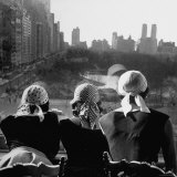 Buy Girls Wearing Bandannas, Looking Out over Central Park at AllPosters.com