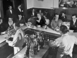 Patrons Enjoying the Ambiance at This Popular Speakeasy, a Haven For Drinkers During Prohibition
