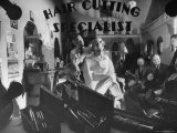 Interior View of Barber Shop