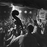 Musicians, Including Pianist Wally Rose, Performing at the Tin Angel, a Waterfront Nightclub