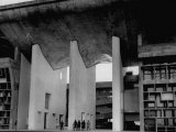Buy Entrance to Punjab High Court Building, Designed by Le Corbusier, in the New Capital City of Punjab at AllPosters.com